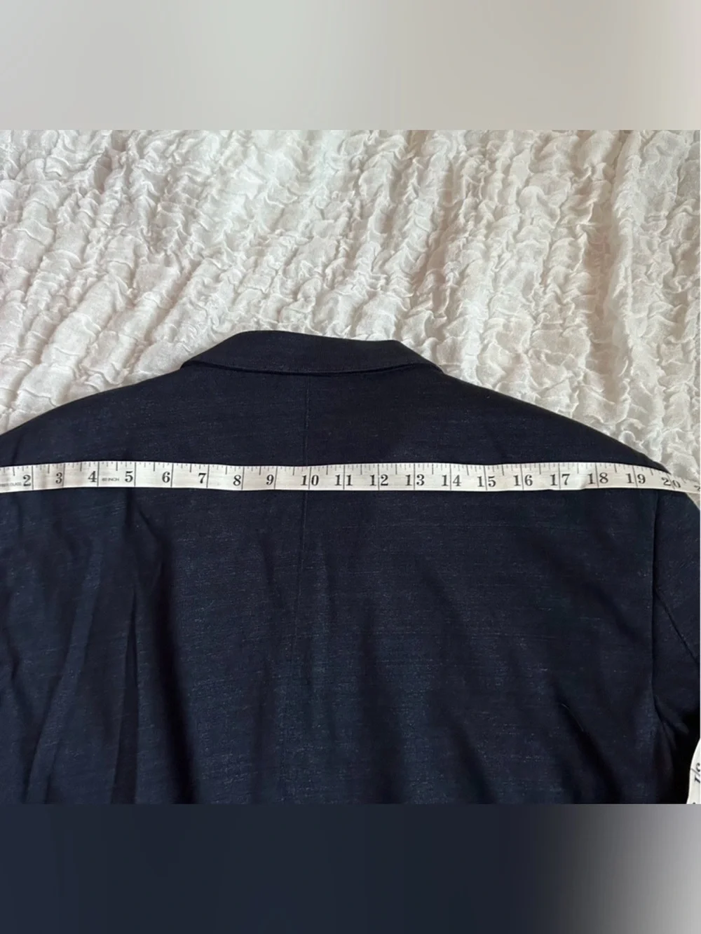Flynt Spicoli Linen Blend Unstructured Navy Sport Coat Mens 46R